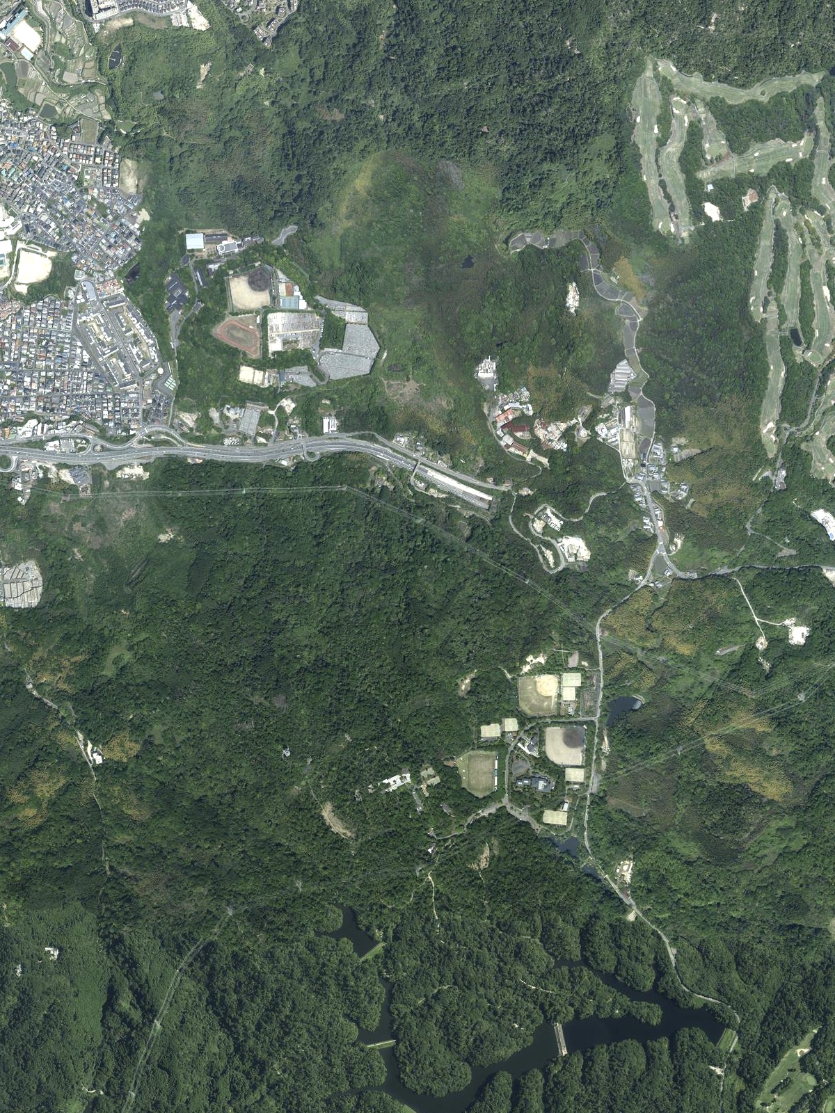 国土地理院の空中写真で見る清滝・室池地区